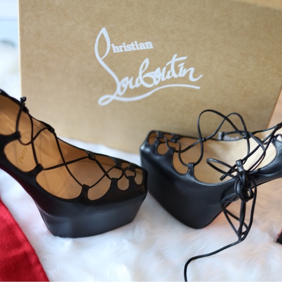 CHRISTIAN LOUBOUTIN ANKLE STRAP DAFFODILE 160 LEATHER - Picture 7 of 12